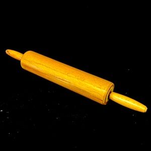 Vintage hand turned 17”  wooden rolling-pin